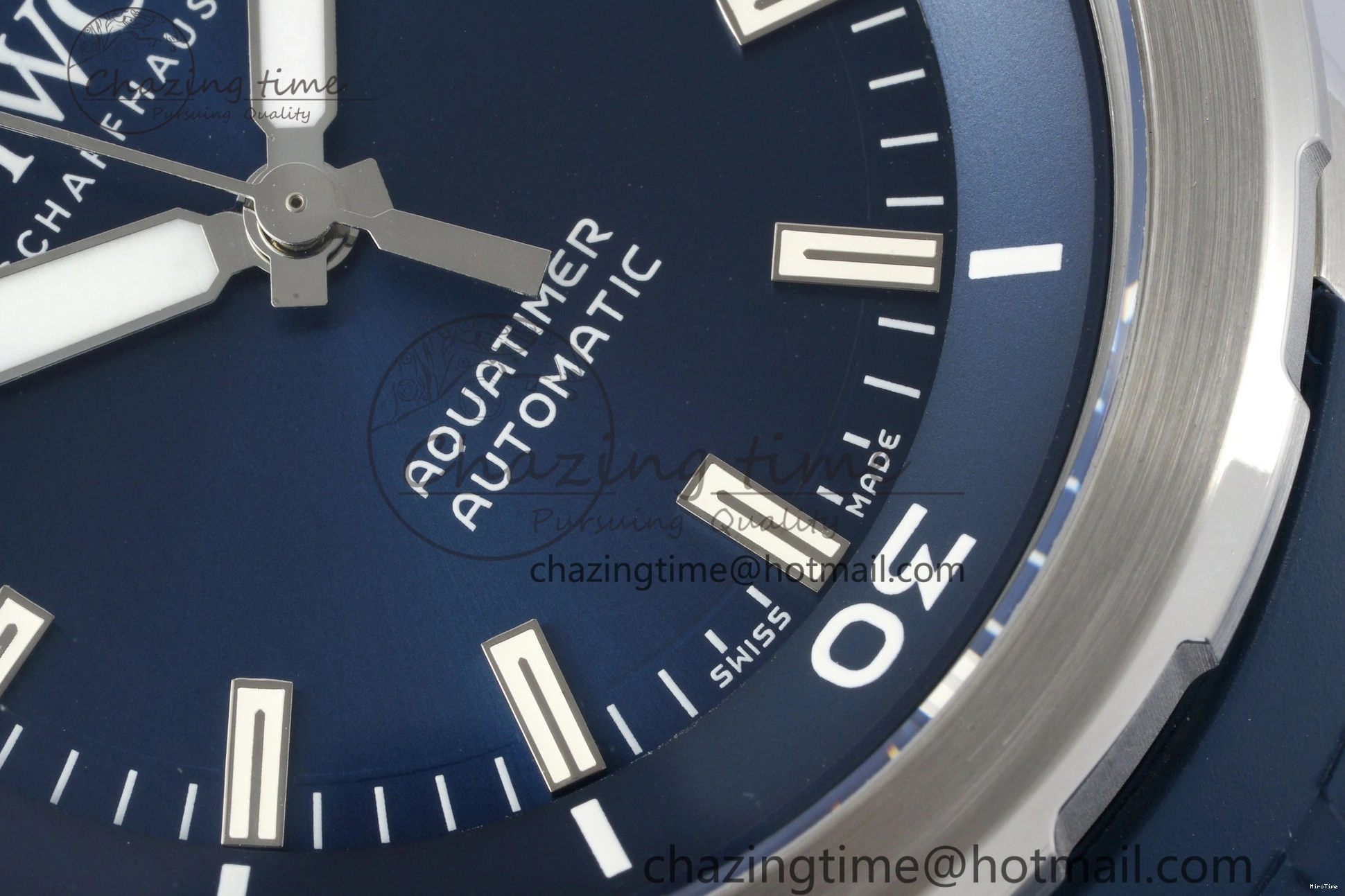 MIROTIME 0501 WellDesigned Aquatimer Automatic SS RSF 1:1 Best Edition Blue Dial on Blue Rubber Strap A 7057